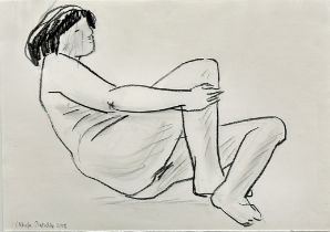 Wanda PRATSCHKE (1939). Reclining female nude. 2008.