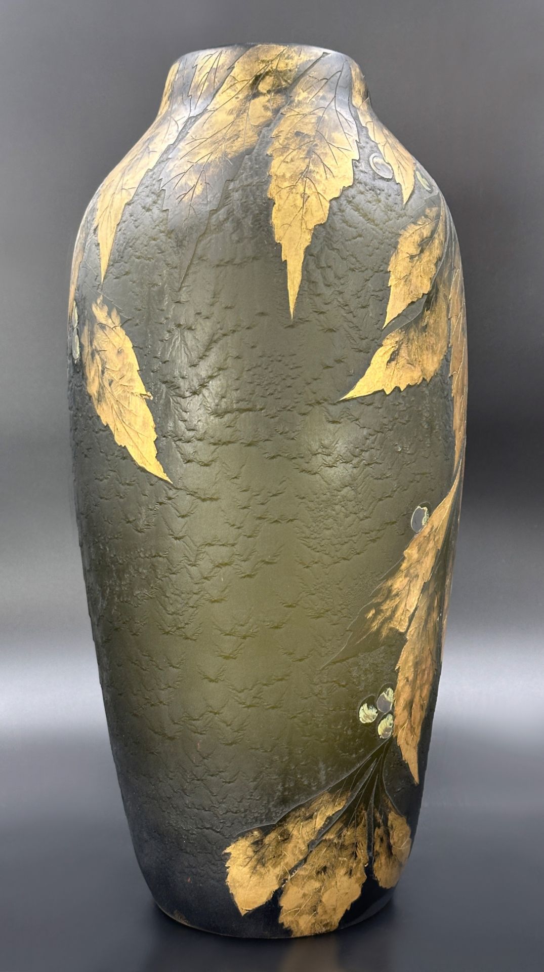 Large egg-shaped vase. E.A. COCHERY. 20th century. - Image 4 of 9