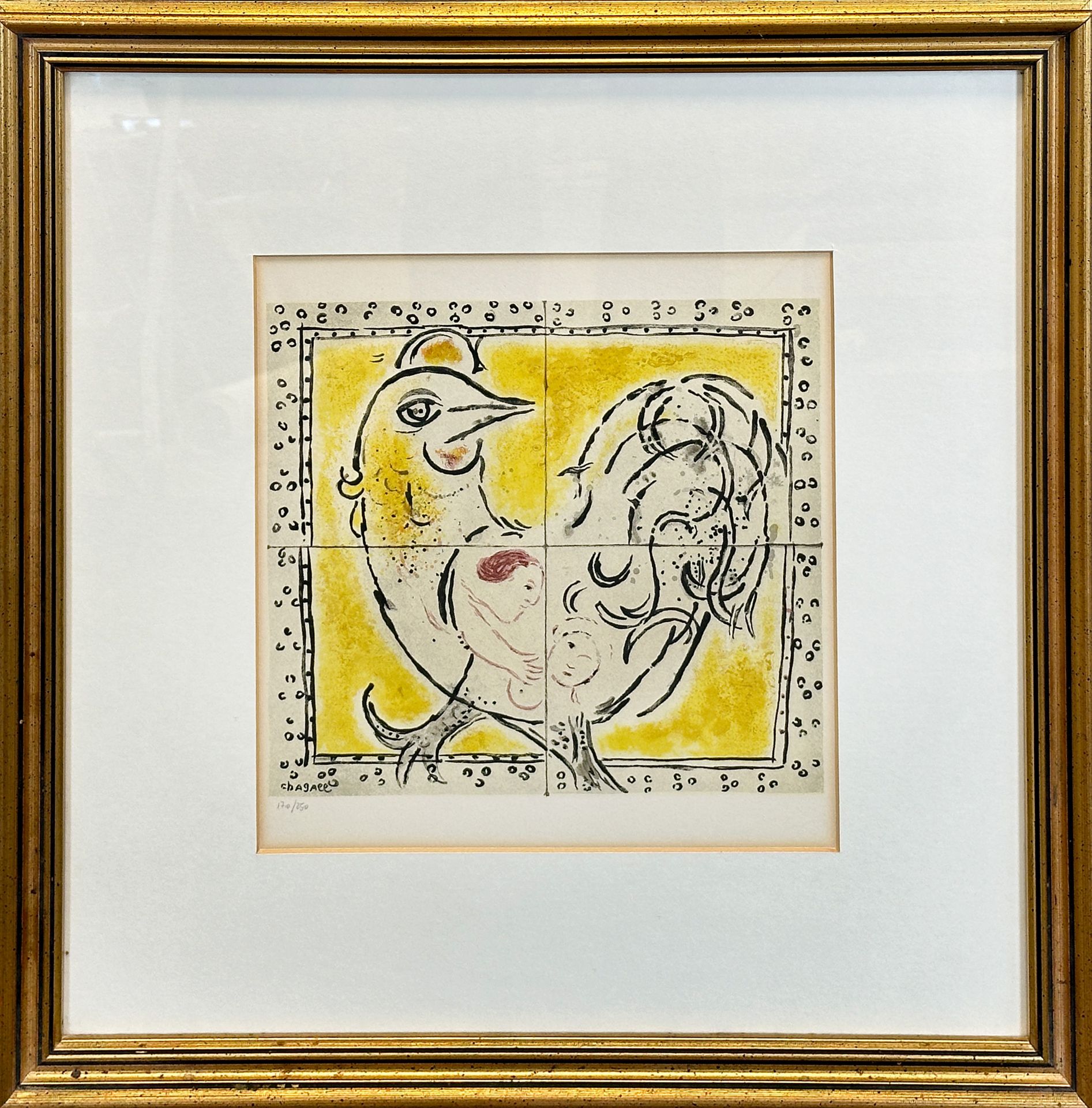 Marc CHAGALL (1887 - 1985). "Lovers in the cockerel". 1976. - Image 2 of 7