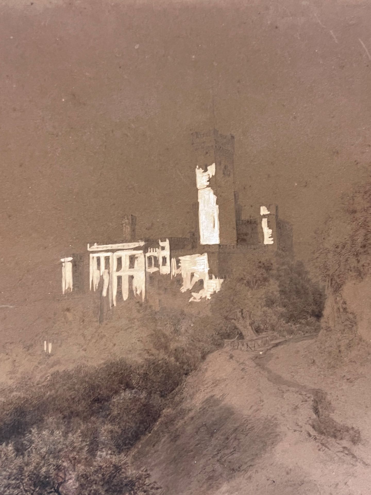 Carl Georg Anton GRAEB (1816 - 1884). Stolzenfels Castle on the Rhine. 1872. - Image 3 of 6