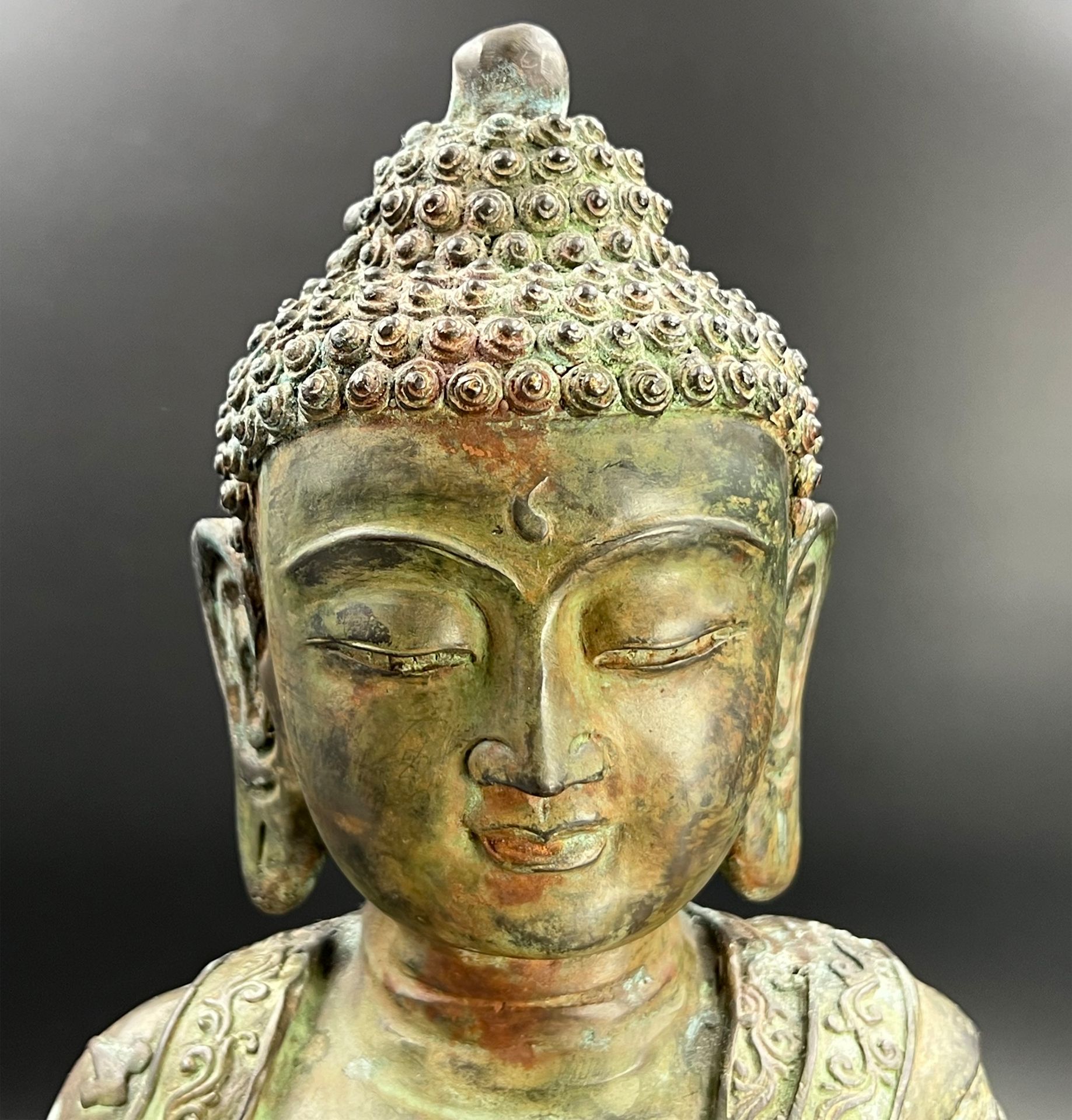 Buddha. Siddhartha Gautama. China. Bronze. Um 1900. - Image 2 of 10