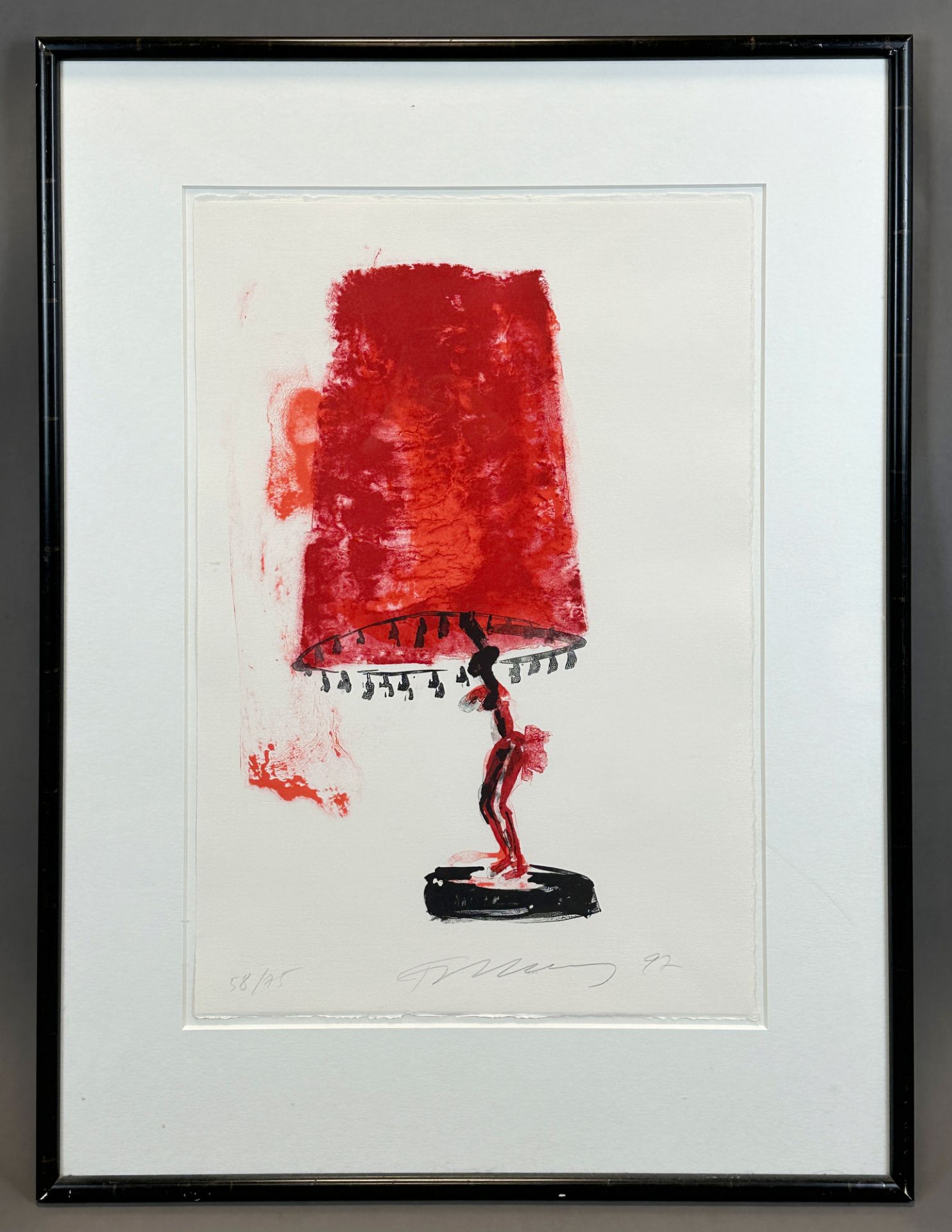 Rainer FETTING (1949). Colour serigraph. "Table lamp". 1997. - Image 2 of 7