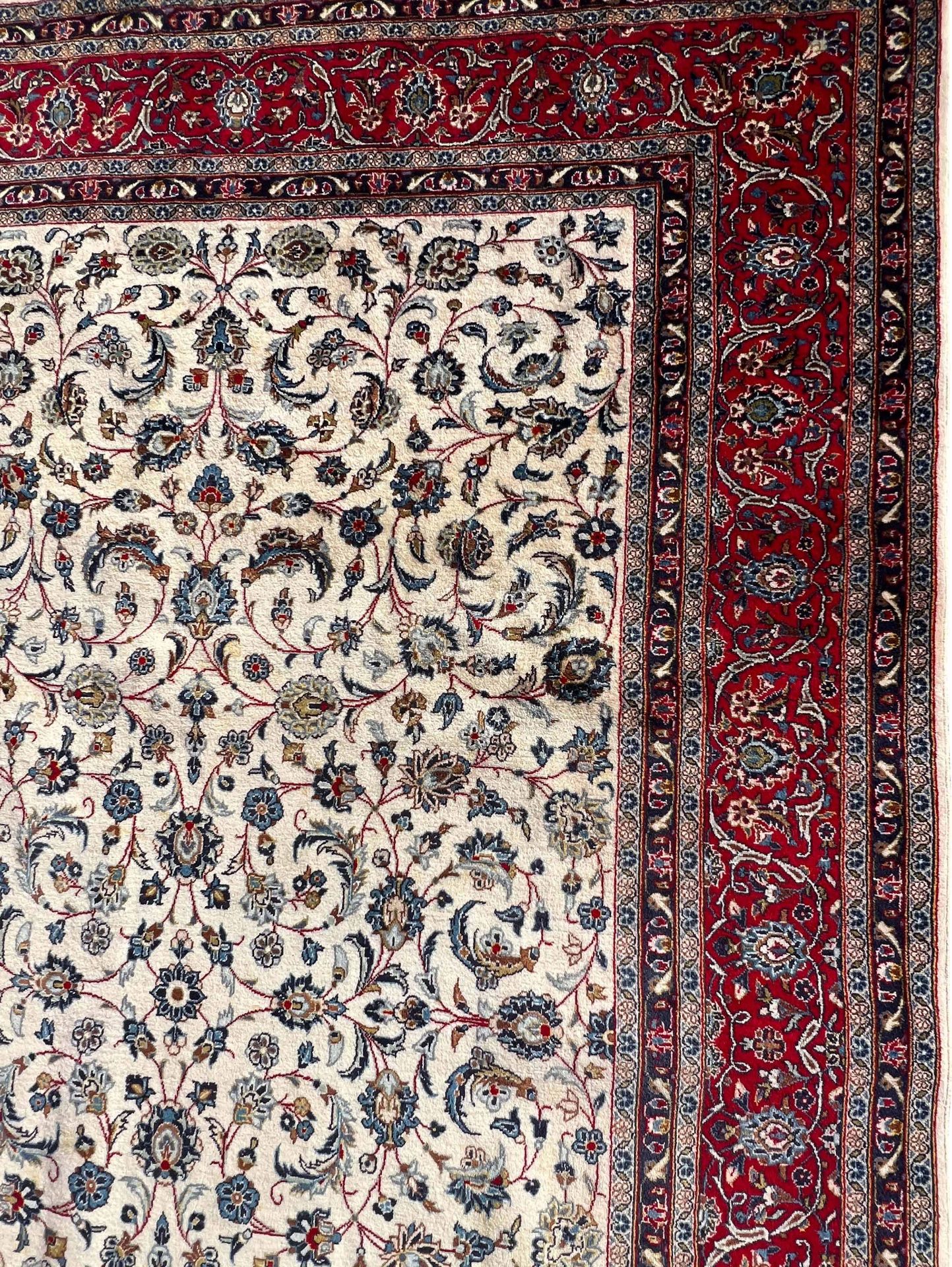 Keshan carpet. Oriental carpet. - Image 11 of 19