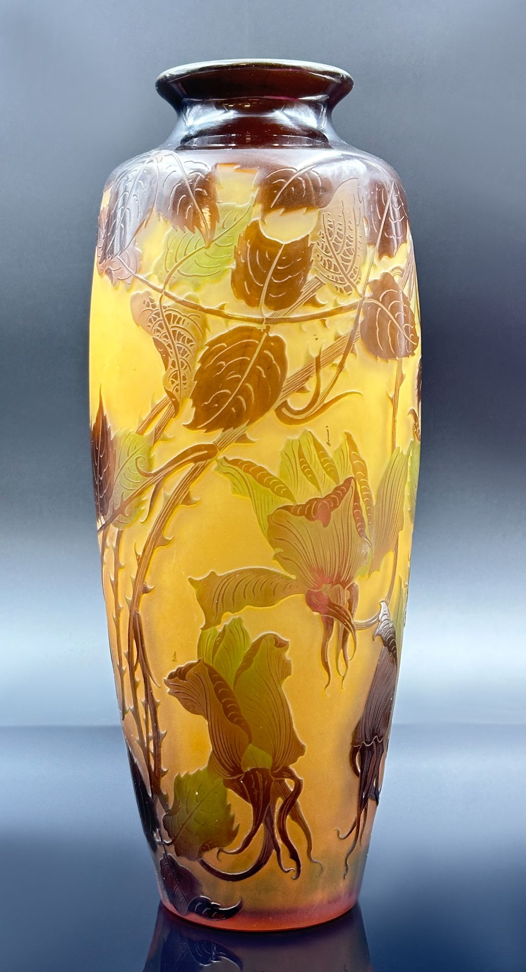Large vase. Paul NICOLAS (1875 - 1952). D'Argental. France. Circa 1920.