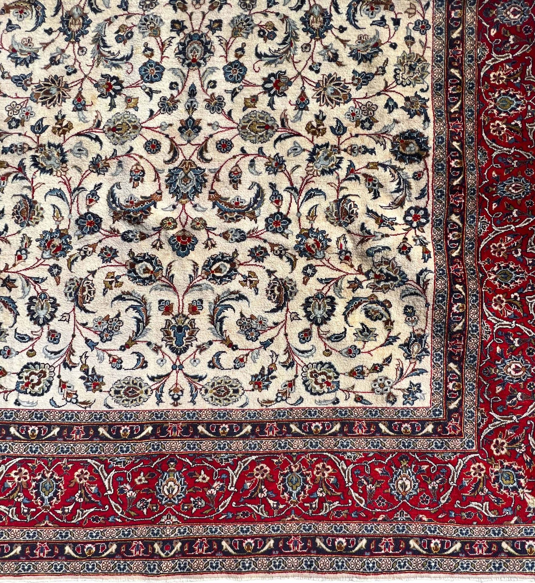 Keshan carpet. Oriental carpet. - Image 4 of 19