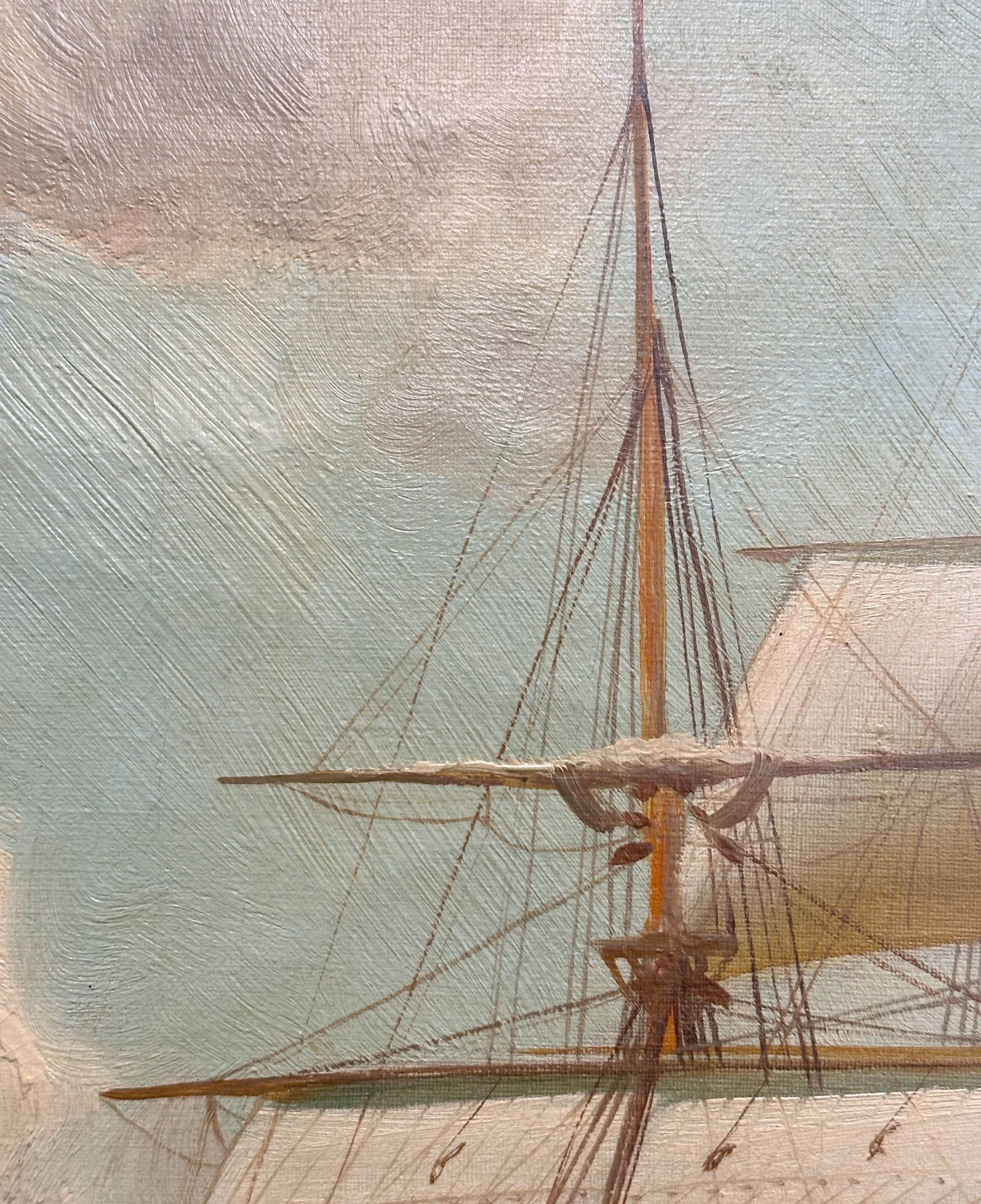 Alfred JENSEN (1859 - 1935). Sailing ships. 1908. - Image 5 of 9