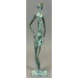 UNSIGNED (XX). Bronze. Female nude.