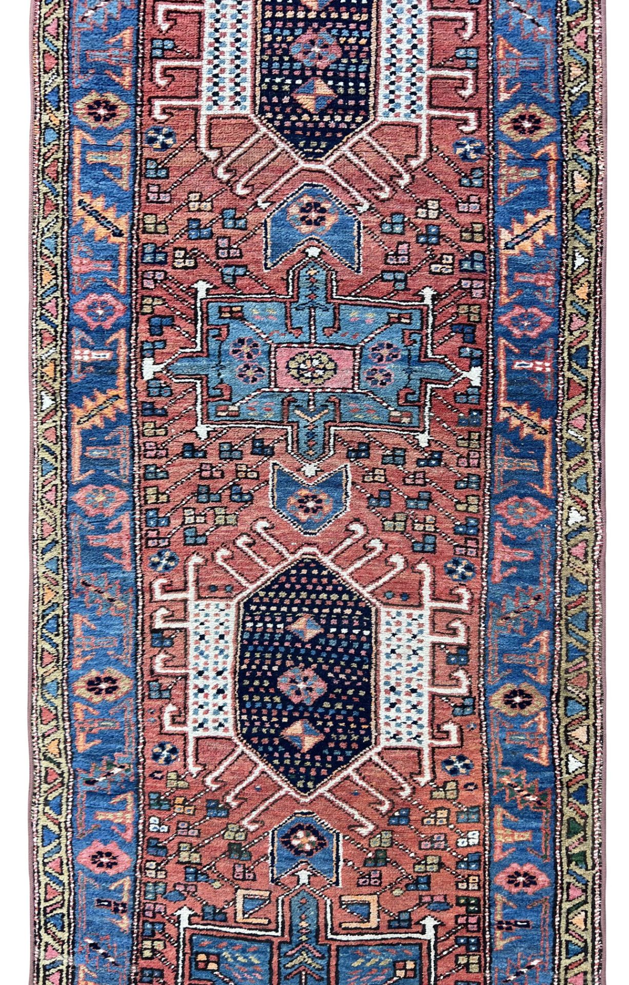 Heriz. Antique runner. Around 1900. - Image 3 of 8