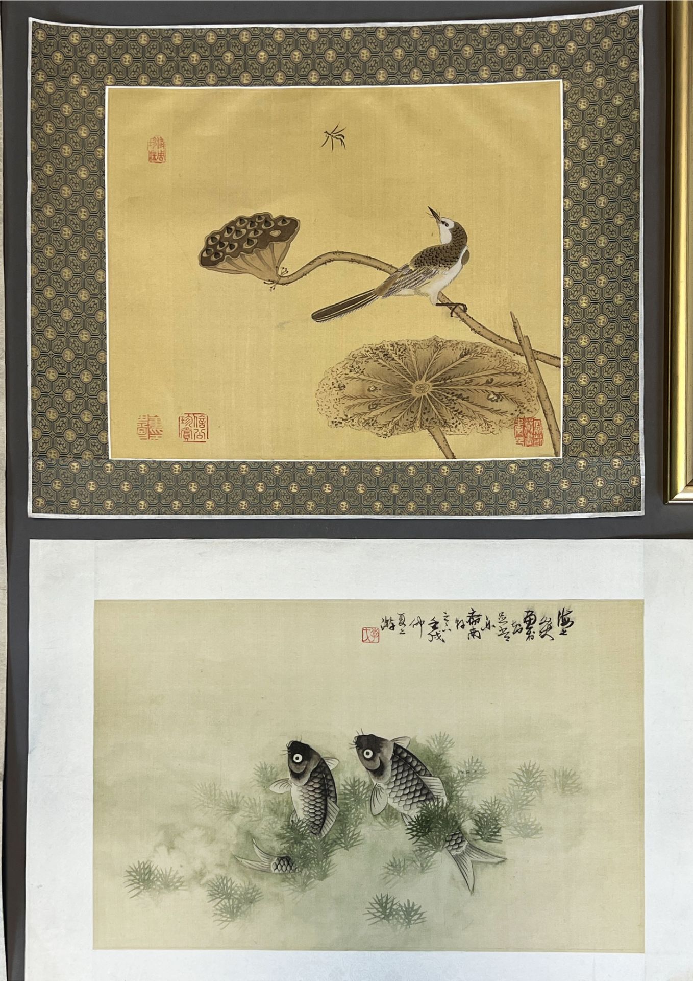 6-teiliges Konvolut. Tuchmalerei China. 20. Jahrhundert. - Bild 7 aus 11