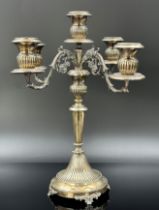 5-flame candlestick. 800 silver.
