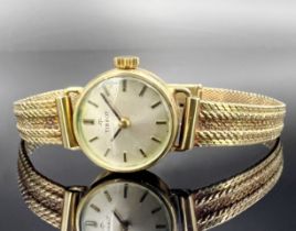 Damenarmbanduhr TISSOT. 585 Gelbgold. 1960er Jahre.