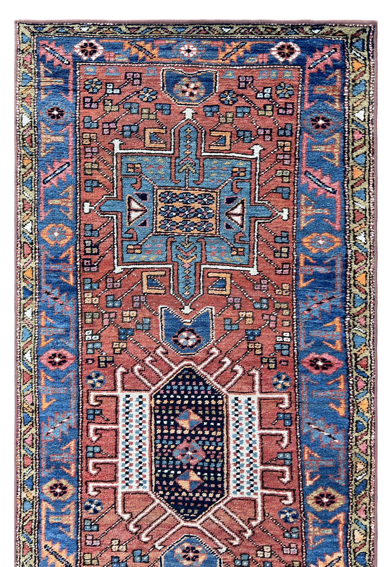 Heriz. Antique runner. Around 1900. - Image 2 of 8