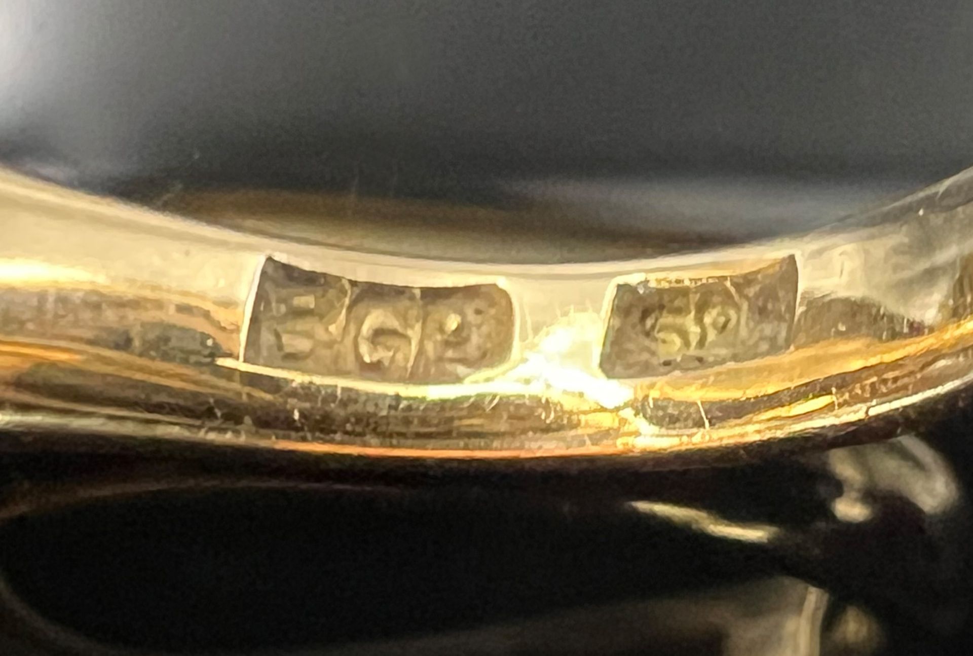Ladies' ring. Bent GABRIELSEN (1928 - 2014). 585 yellow gold. 1 tourmaline. Denmark. - Image 4 of 8