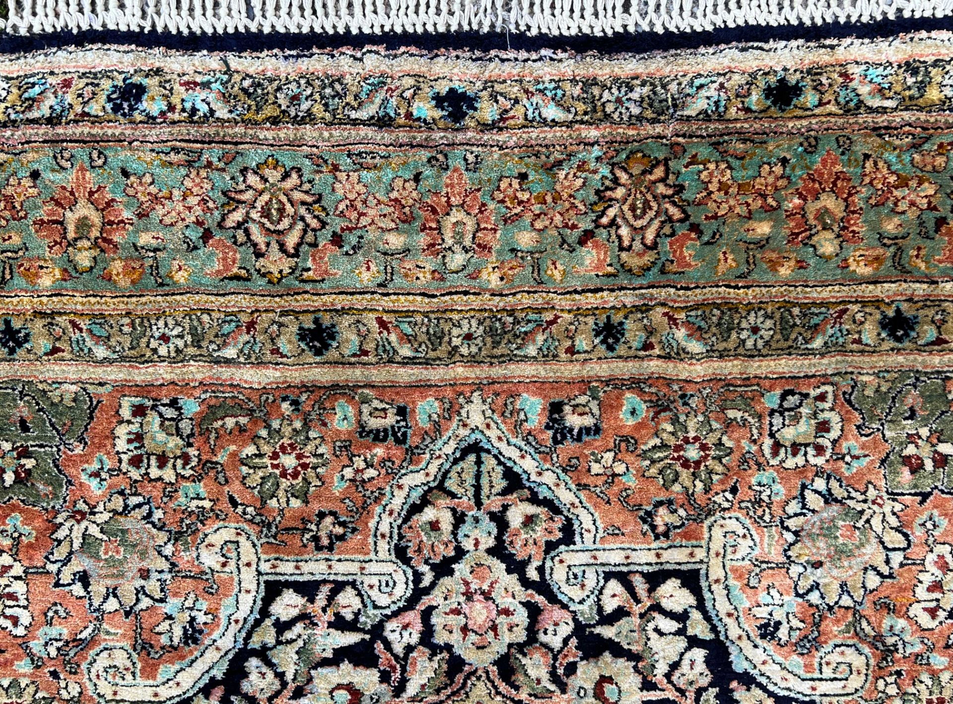 Ghom silk. Oriental carpet. Circa 1970. - Image 5 of 12