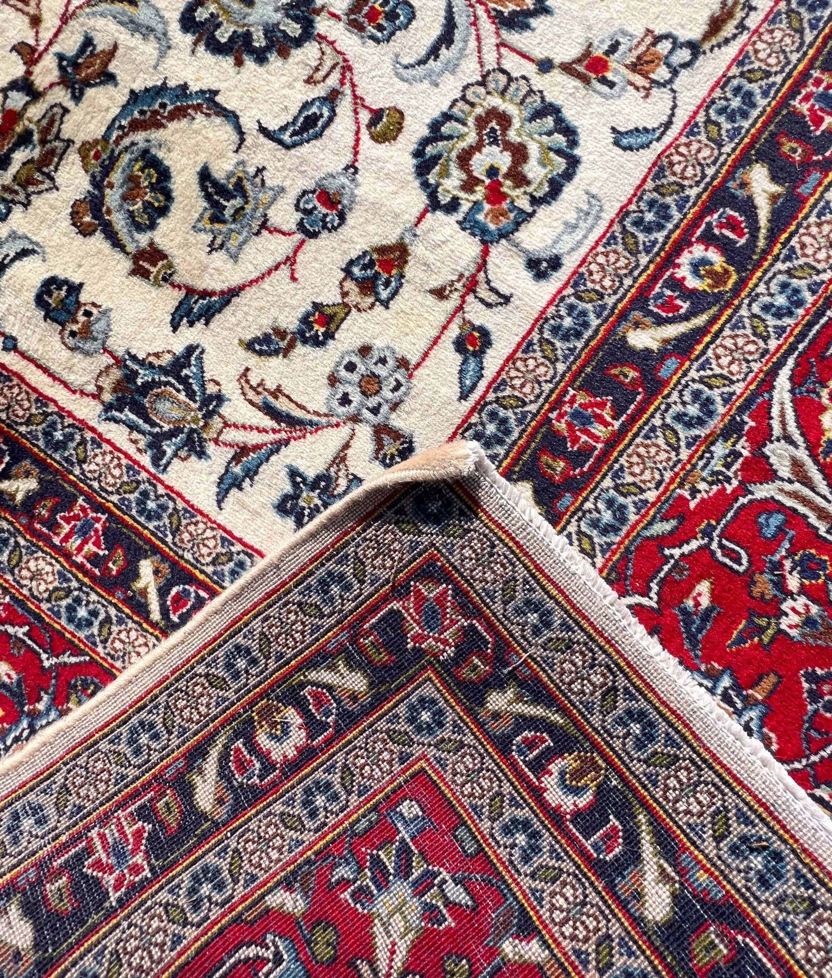Keshan carpet. Oriental carpet. - Image 19 of 19