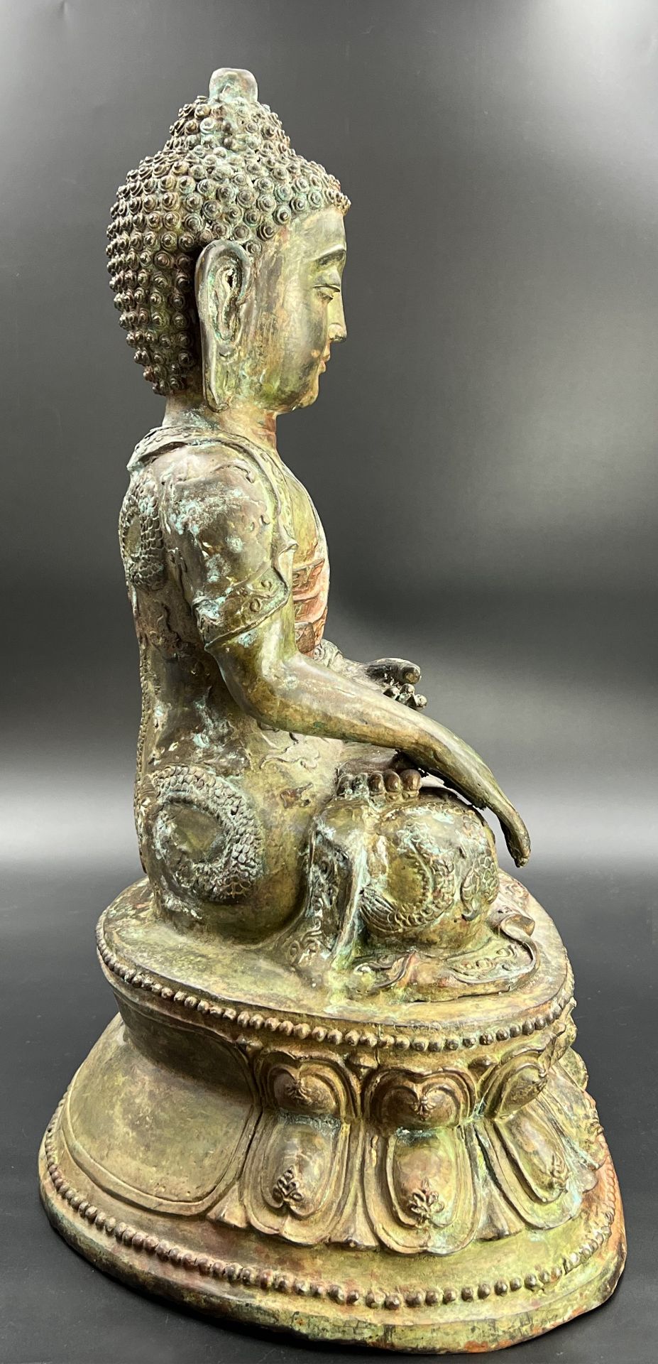 Buddha. Siddhartha Gautama. China. Bronze. Um 1900. - Bild 8 aus 10