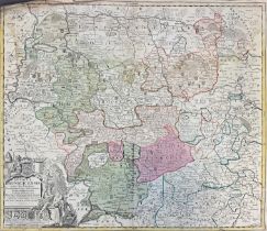 Johann Baptista HOMANN (1664 - 1724). Map. Duchy of Brunswick.
