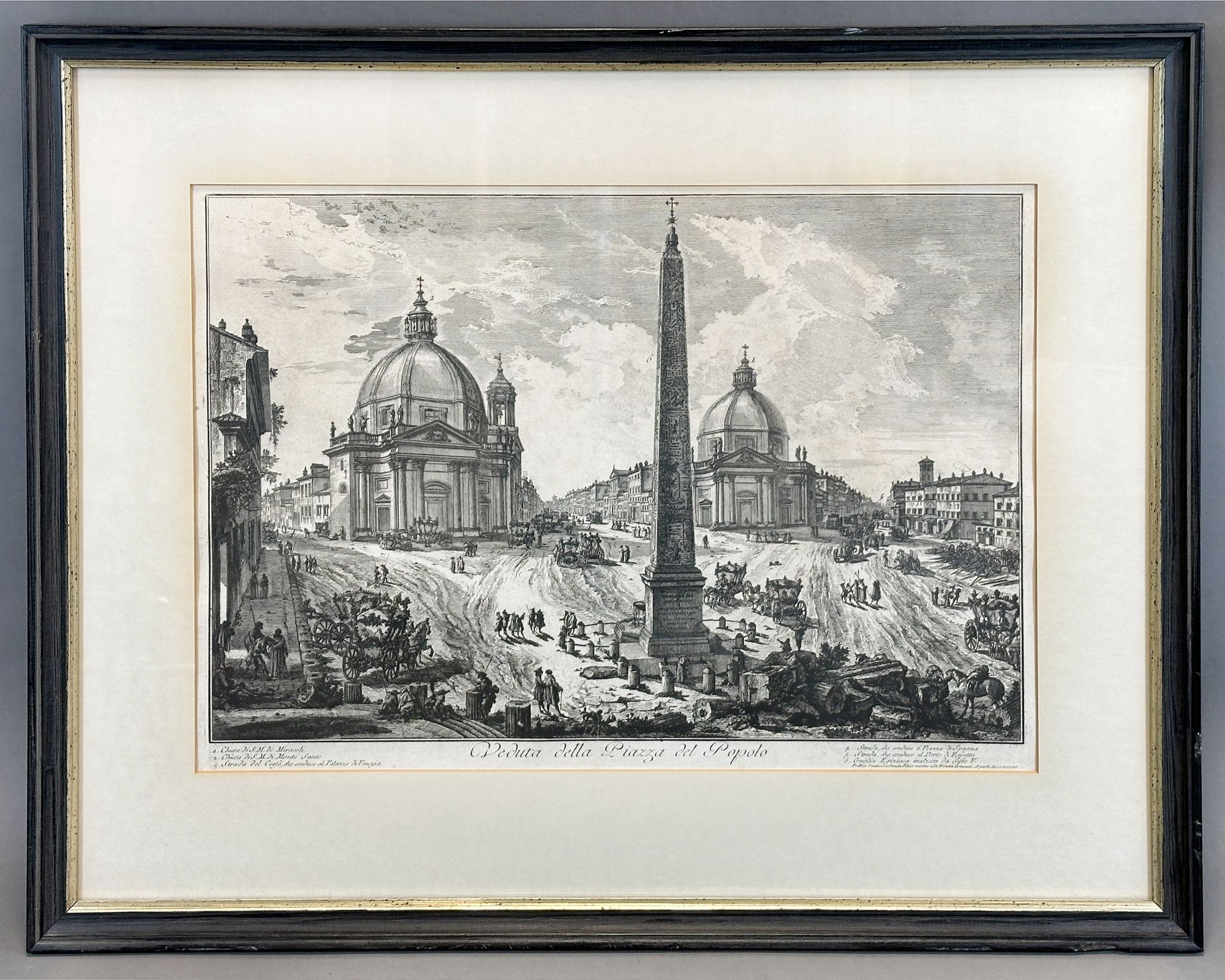 Giovanni Battista PIRANESI (1720 - 1778). 'View of the Piazza del Popolo'. - Image 2 of 10