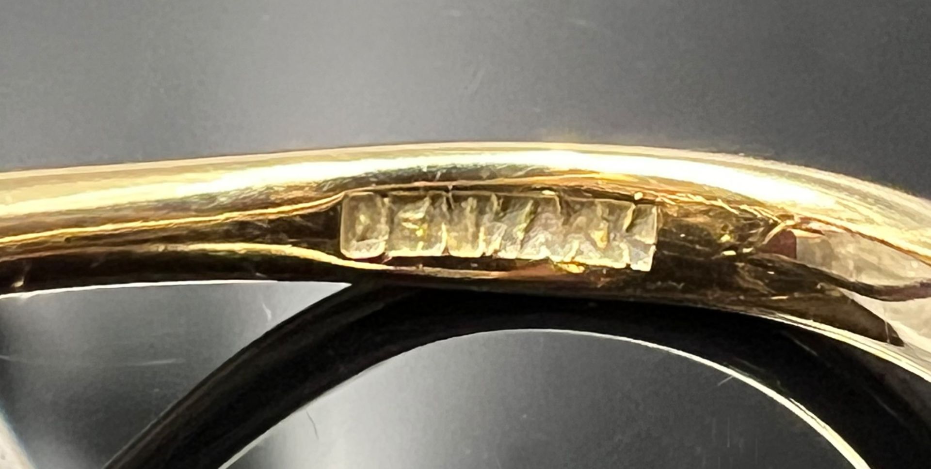 Ladies' ring. Bent GABRIELSEN (1928 - 2014). 585 yellow gold. 1 tourmaline. Denmark. - Image 5 of 8