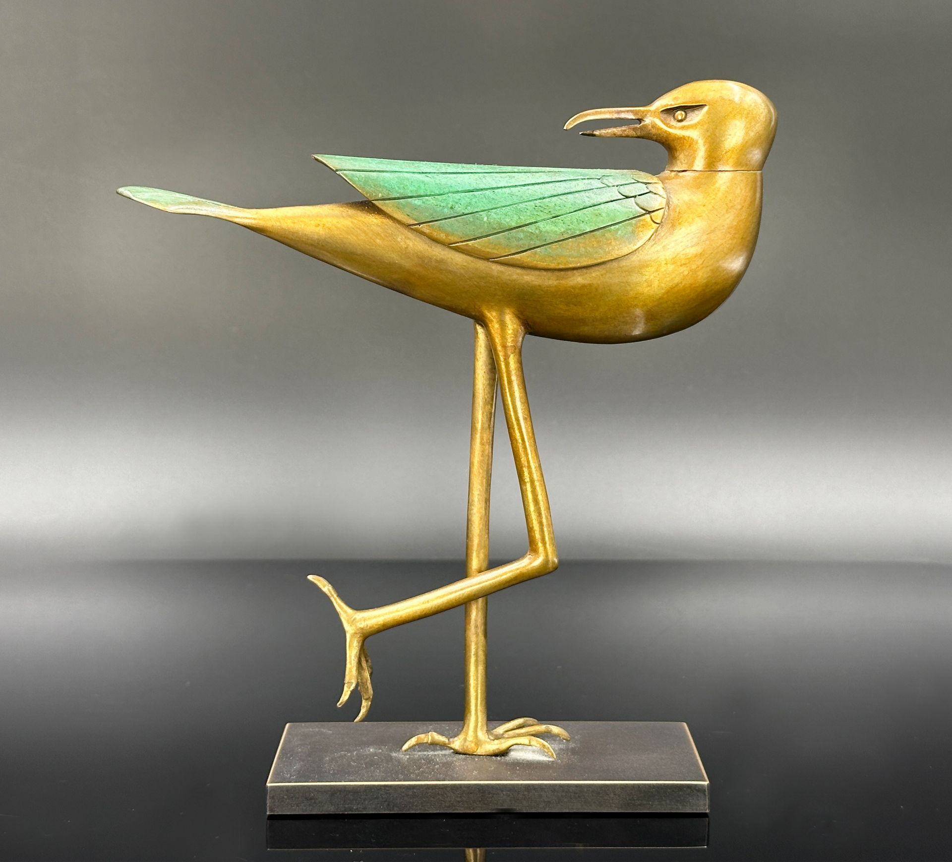 Paul WUNDERLICH (1927 - 2010). Bronze. "Seagull". 2008. - Image 3 of 8