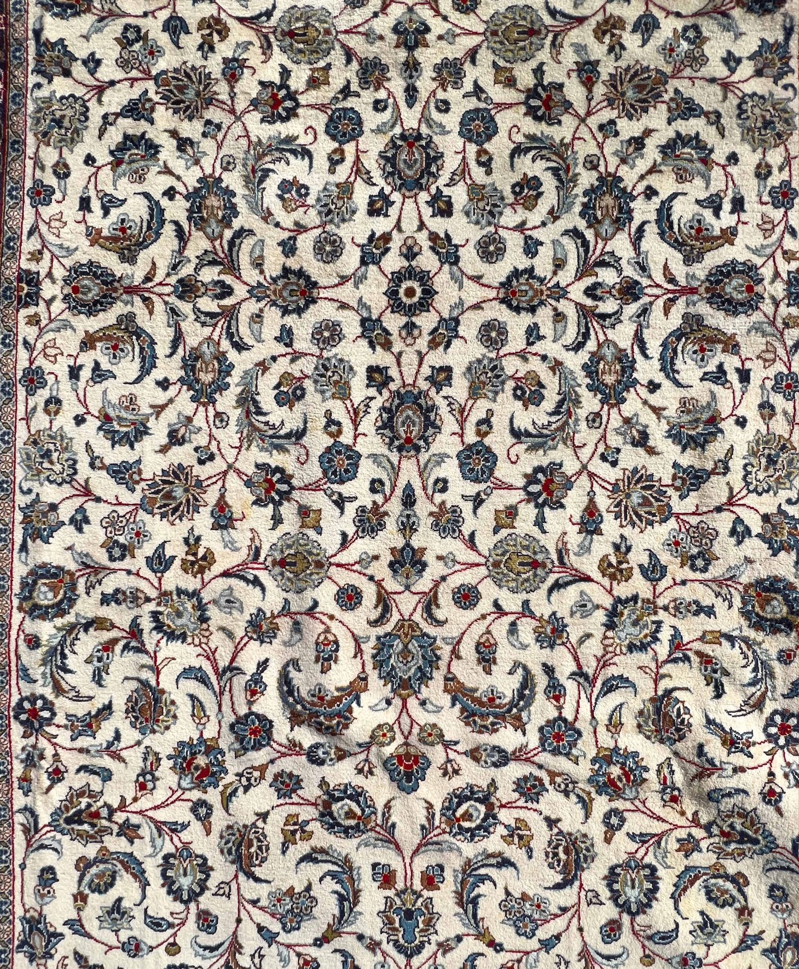 Keshan carpet. Oriental carpet. - Image 7 of 19