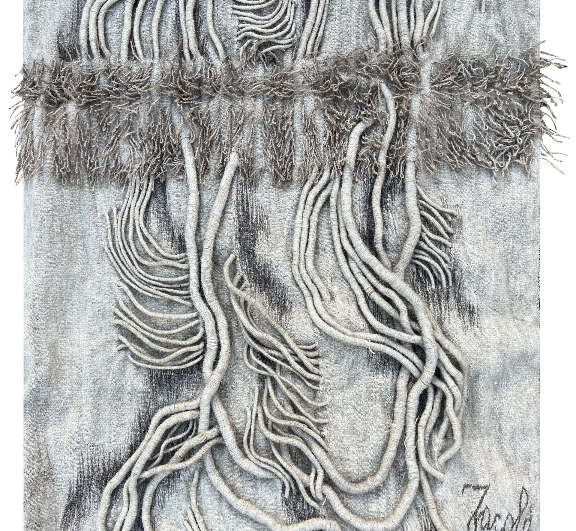 Ritzi & Peter JACOBI (XX - XXI). Tapestry. Textile wall hanging. Design. 1970s. - Image 3 of 9