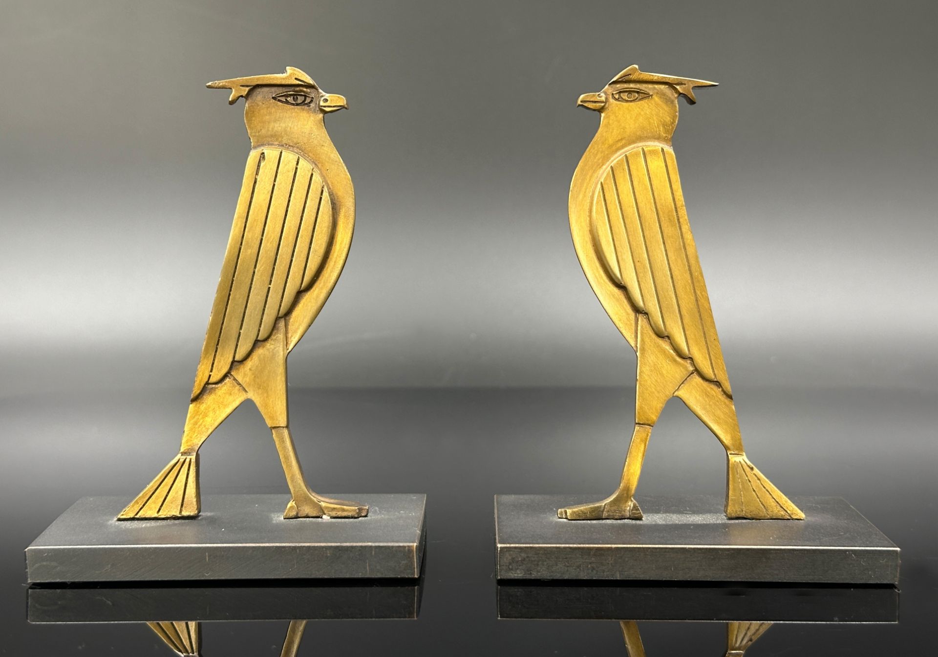 Paul WUNDERLICH (1927 - 2010). 2 bronzes. "Maltese Falcon".