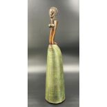 Paul WUNDERLICH (1927 - 2010). Bronze. "Figure with long skirt".