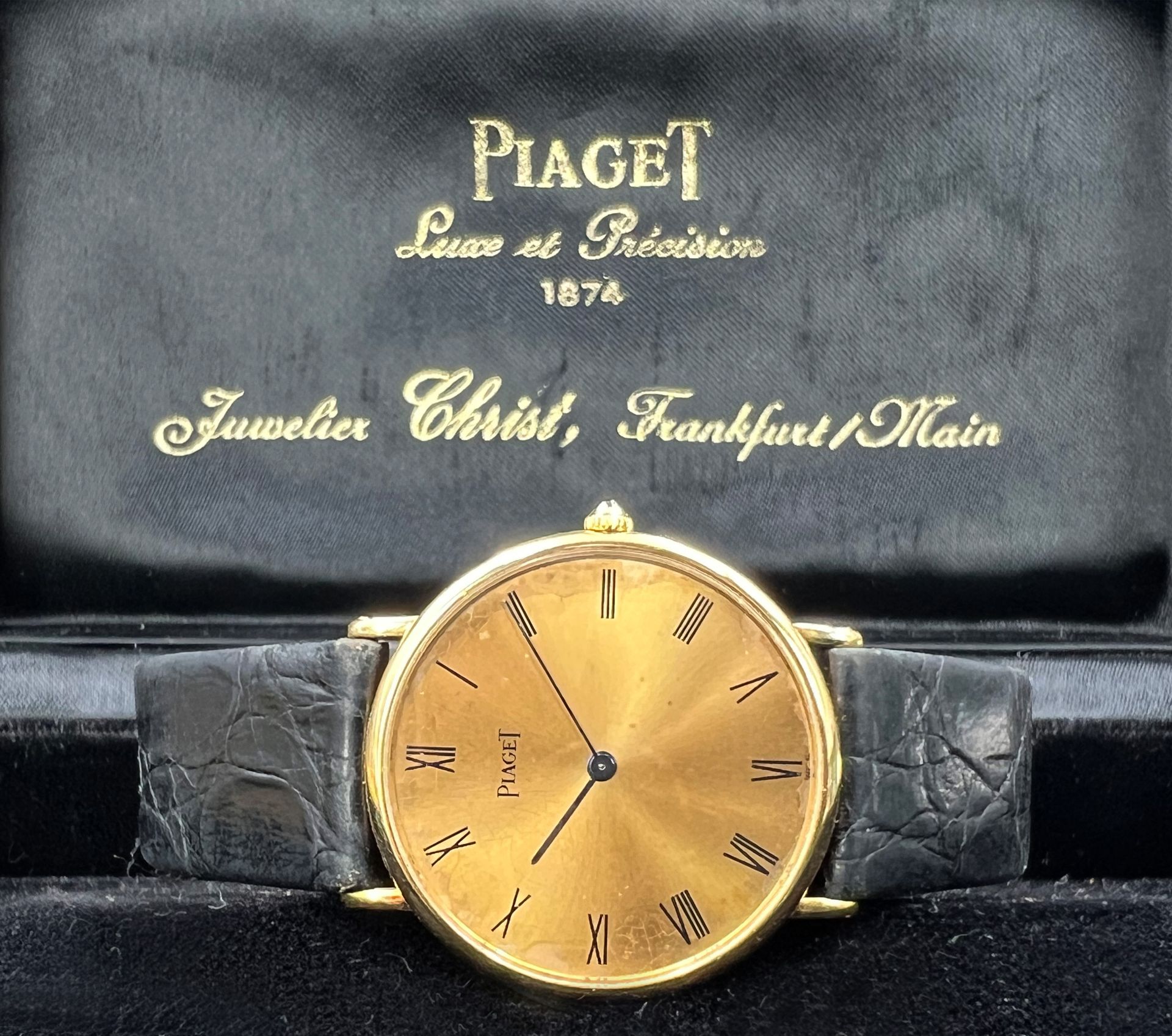 PIAGET men's wristwatch. 750 yellow gold. Switzerland. - Image 2 of 10