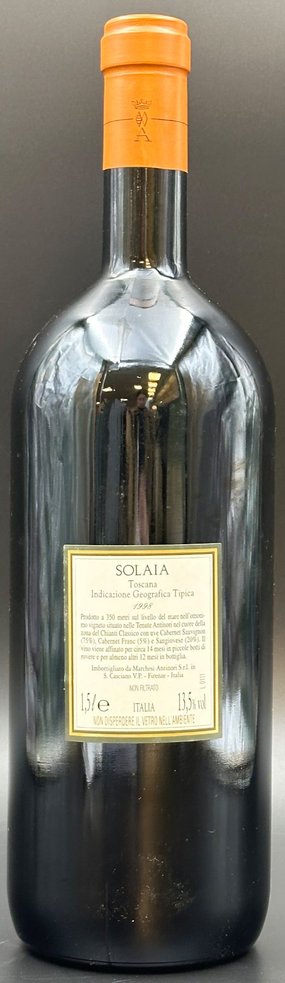 SOLAIA. Marchesi Antinori. 1 magnum bottle of red wine. 1998. - Image 4 of 11