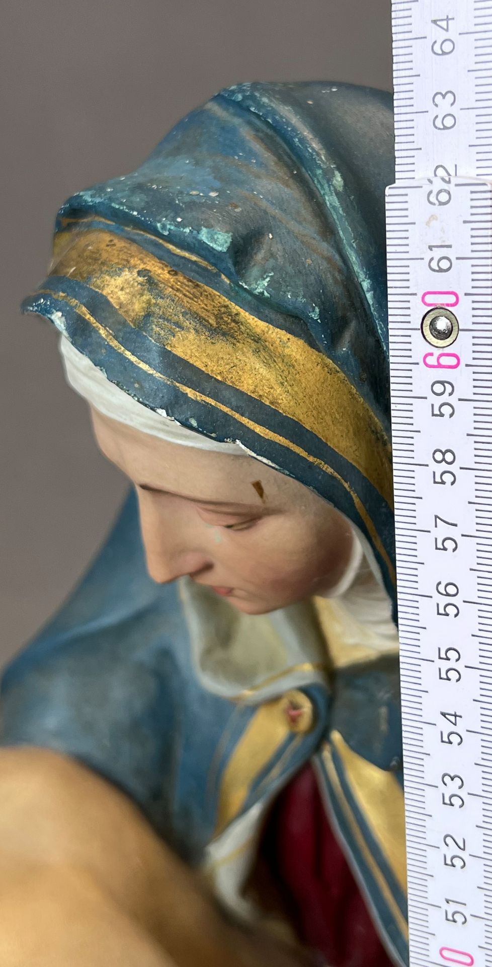 Figure of a saint. Pietà. Nazarene. 1908. Italy. - Image 13 of 13