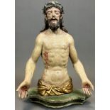 Baroque wooden bust. Jesus Christ as the Man of Sorrows. South Germany.