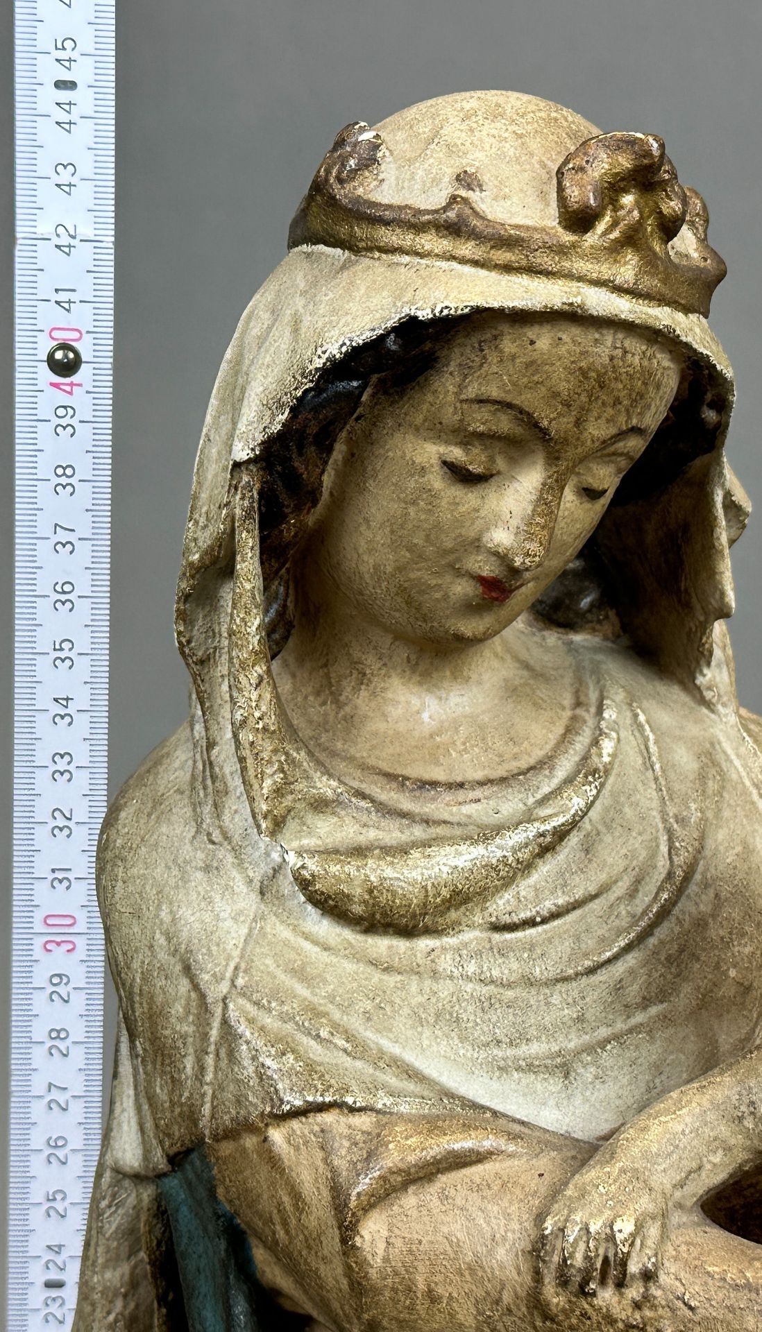 Heiligenfigur. Maria mit Christuskind. Frühes 19. Jahrhundert. Österreich. - Bild 7 aus 7