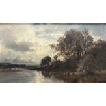 Fritz HALBERG-KRAUSS (1874 - 1951). River landscape. Dated 1920.