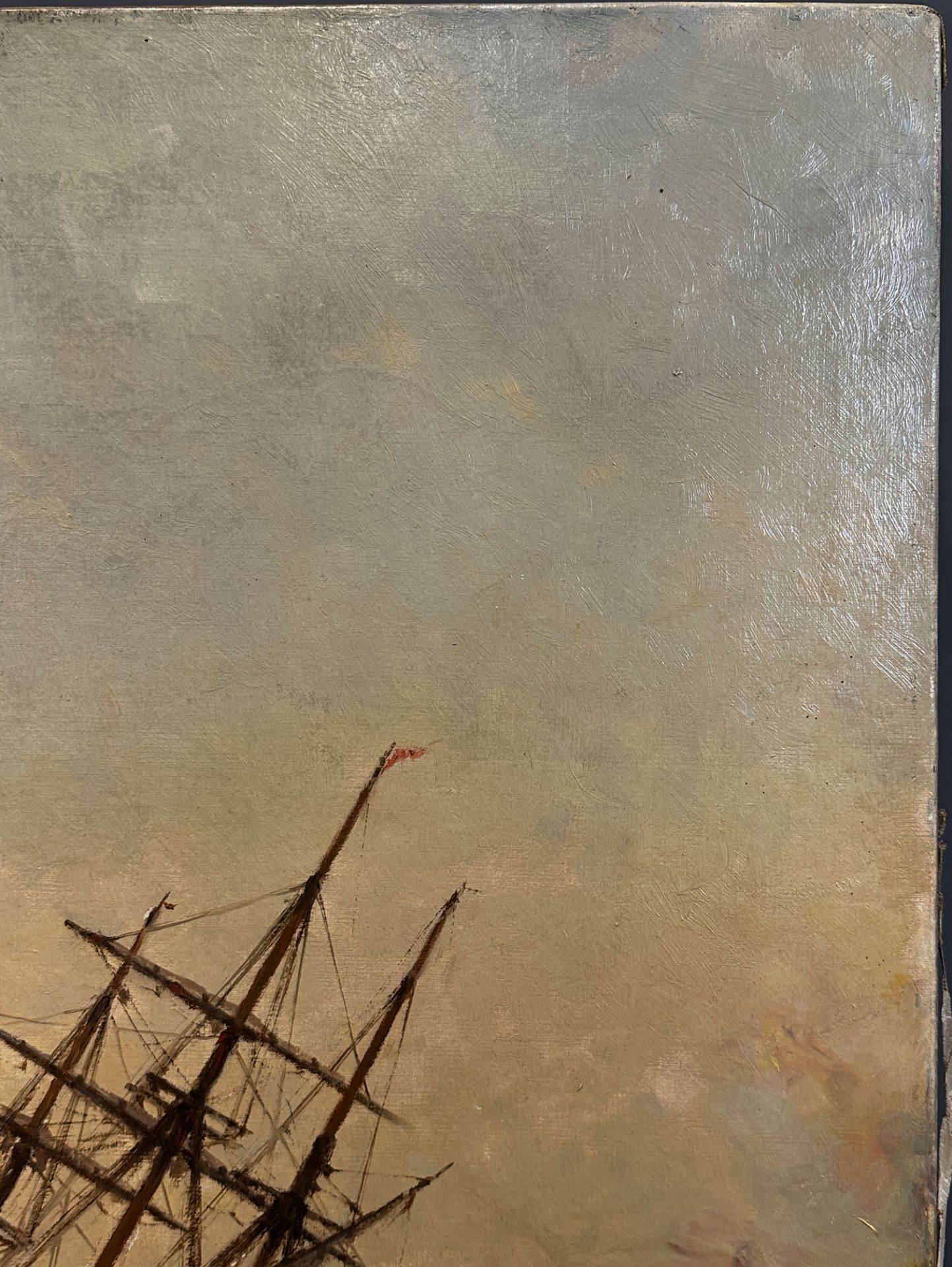 Joseph SUCHET (1824 - 1896). Segelschiff auf stürmischer See bei Sonnenuntergang. - Bild 4 aus 12