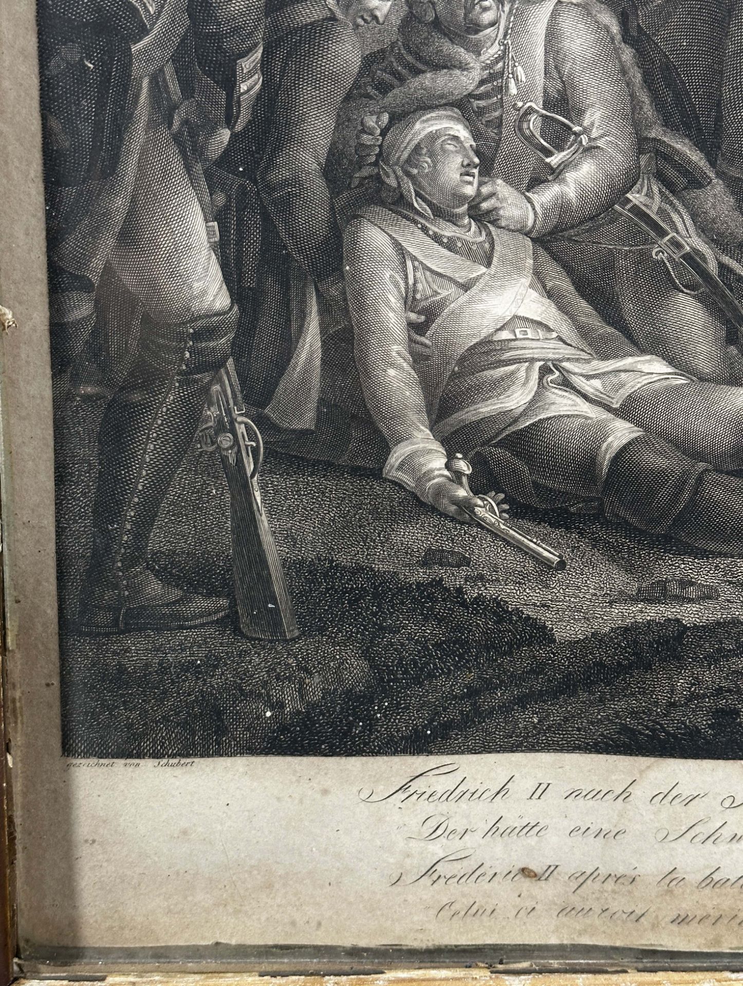 "Frederick II after the Battle of Lowositz". Copper engraving. - Image 5 of 12