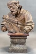 Holzfigur. Apostel Petrus. 2. Hälfte 17. Jahrhundert. Süddeutschland.