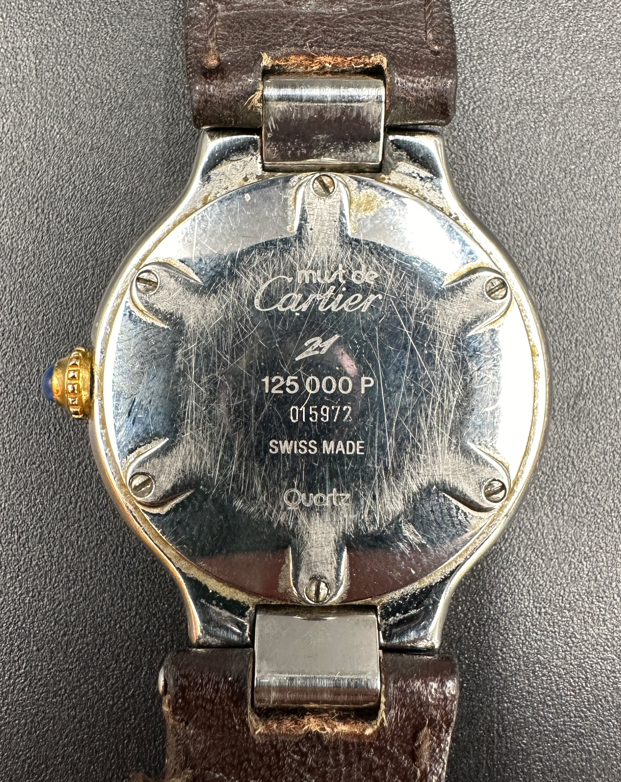 CARTIER Must de Cartier 21. Damenarmbanduhr. Quarz. Paris. - Bild 6 aus 9