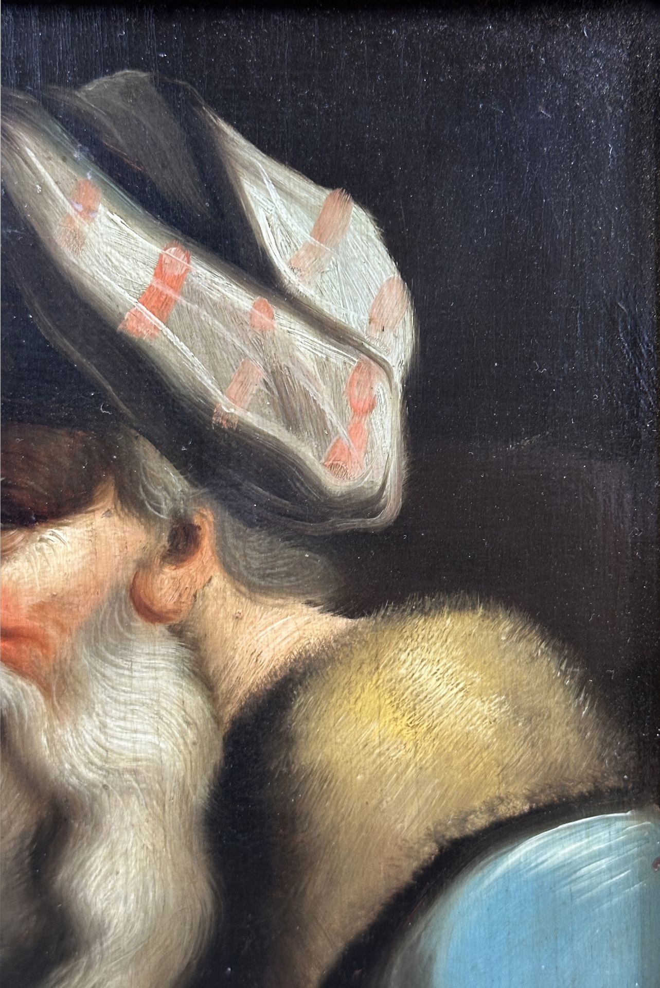 UNSIGNIERT (XIX). Portrait eines alten Mannes mit Bart und Turban. - Bild 4 aus 17