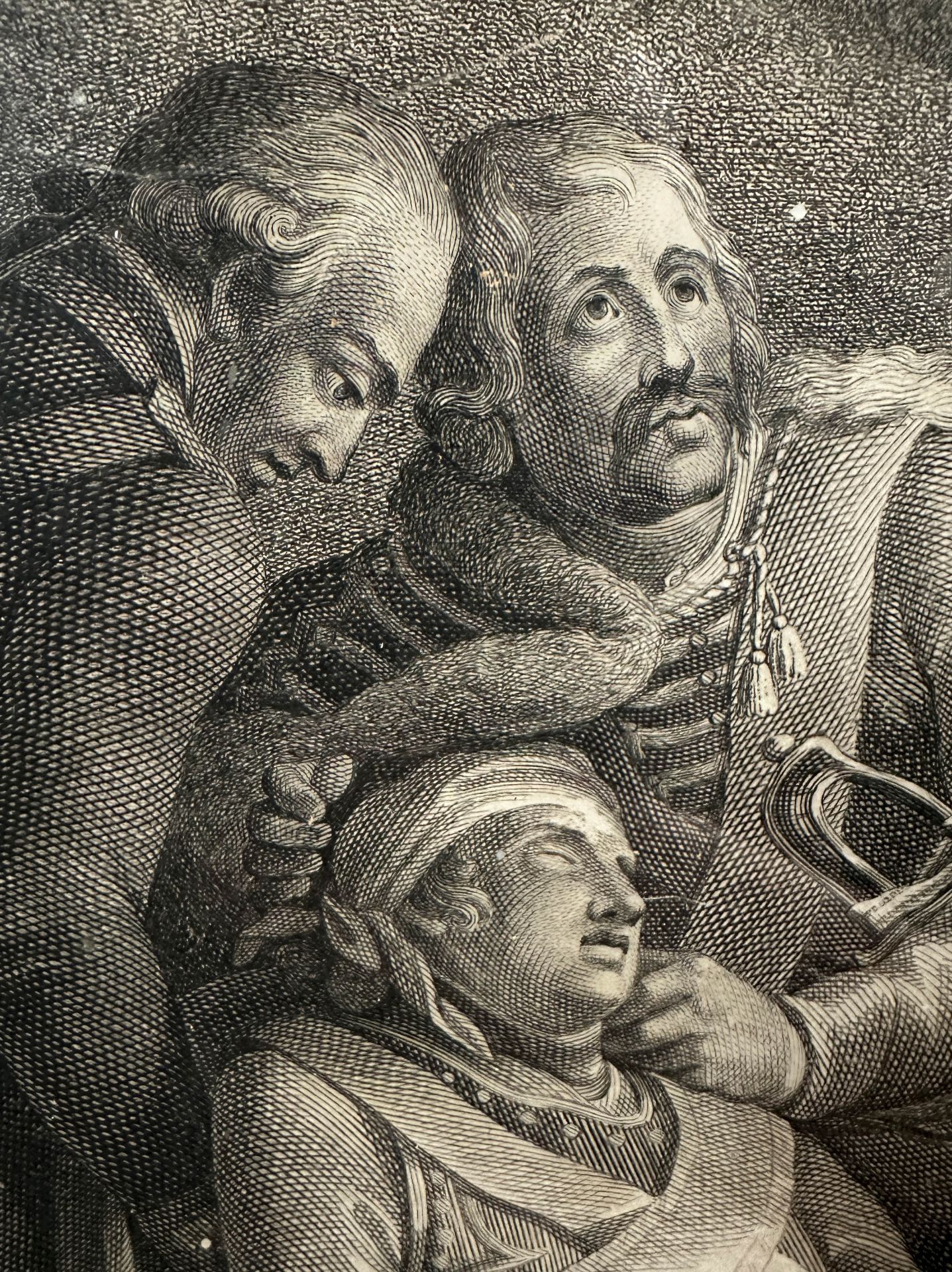 "Frederick II after the Battle of Lowositz". Copper engraving. - Image 9 of 12