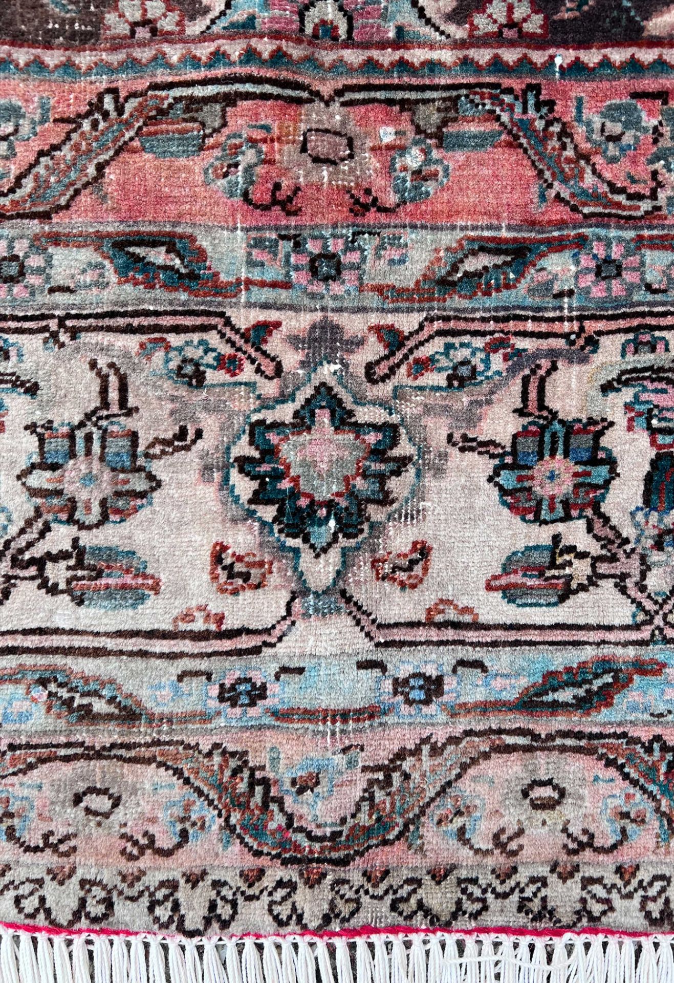 Decorative rug. Antique. Around 1900. - Image 16 of 19