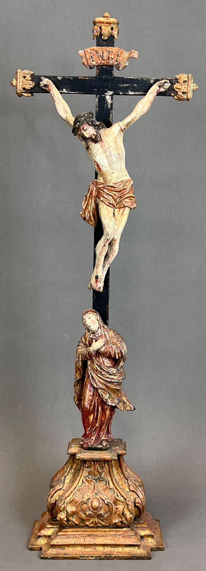 Standing cross. Jesus Christ. 1st half of the 17th century. South Germany.