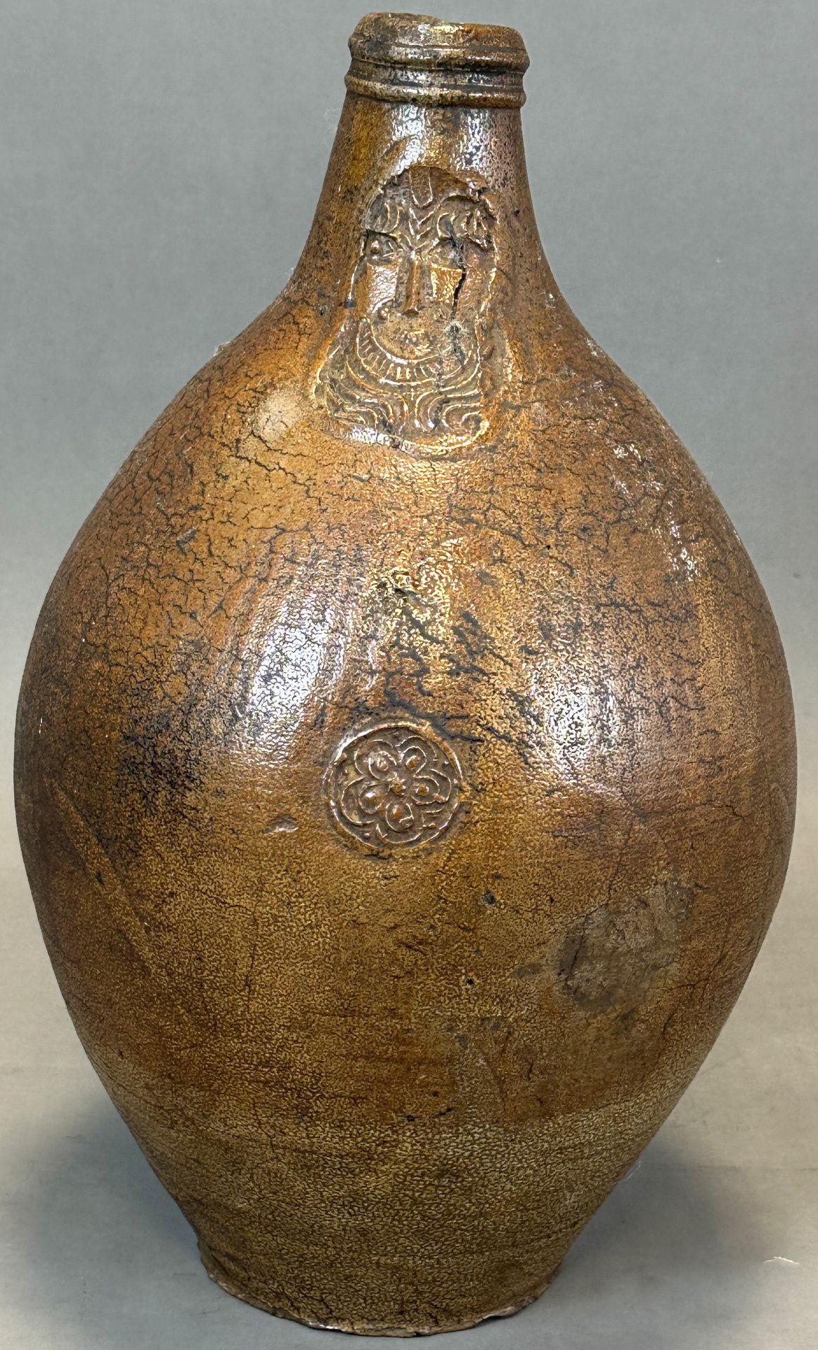 Large Bartmann jug. Frechen. 17th/18th century.