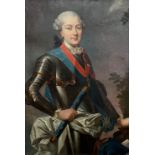 Jean-Marc NATTIER (1685 - 1766) from the circle. Portrait of Louis Jean Marie de Bourbon.
