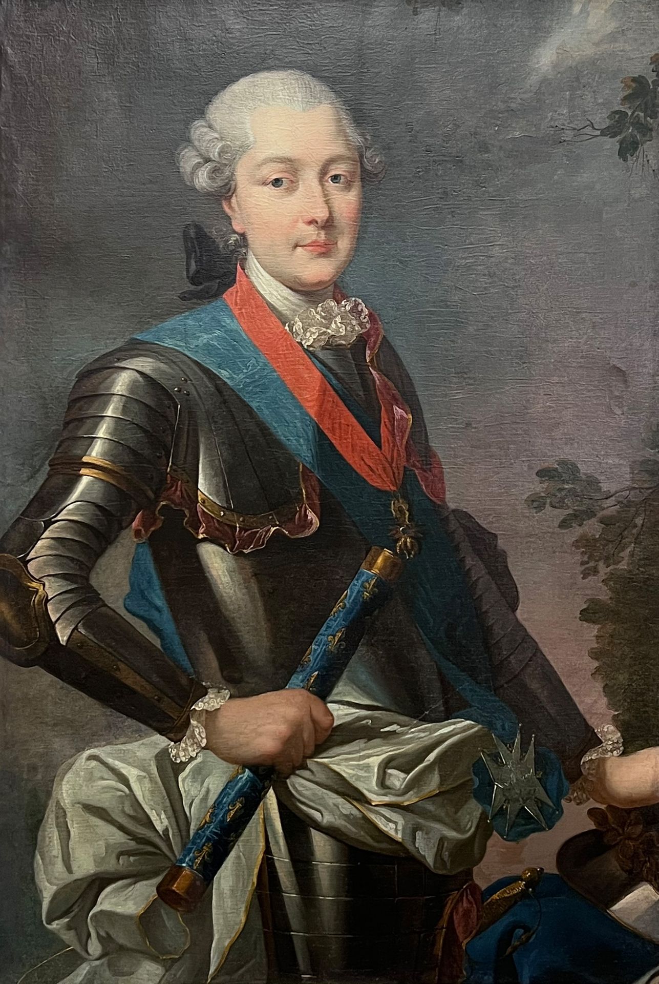 Jean-Marc NATTIER (1685 - 1766) from the circle. Portrait of Louis Jean Marie de Bourbon.