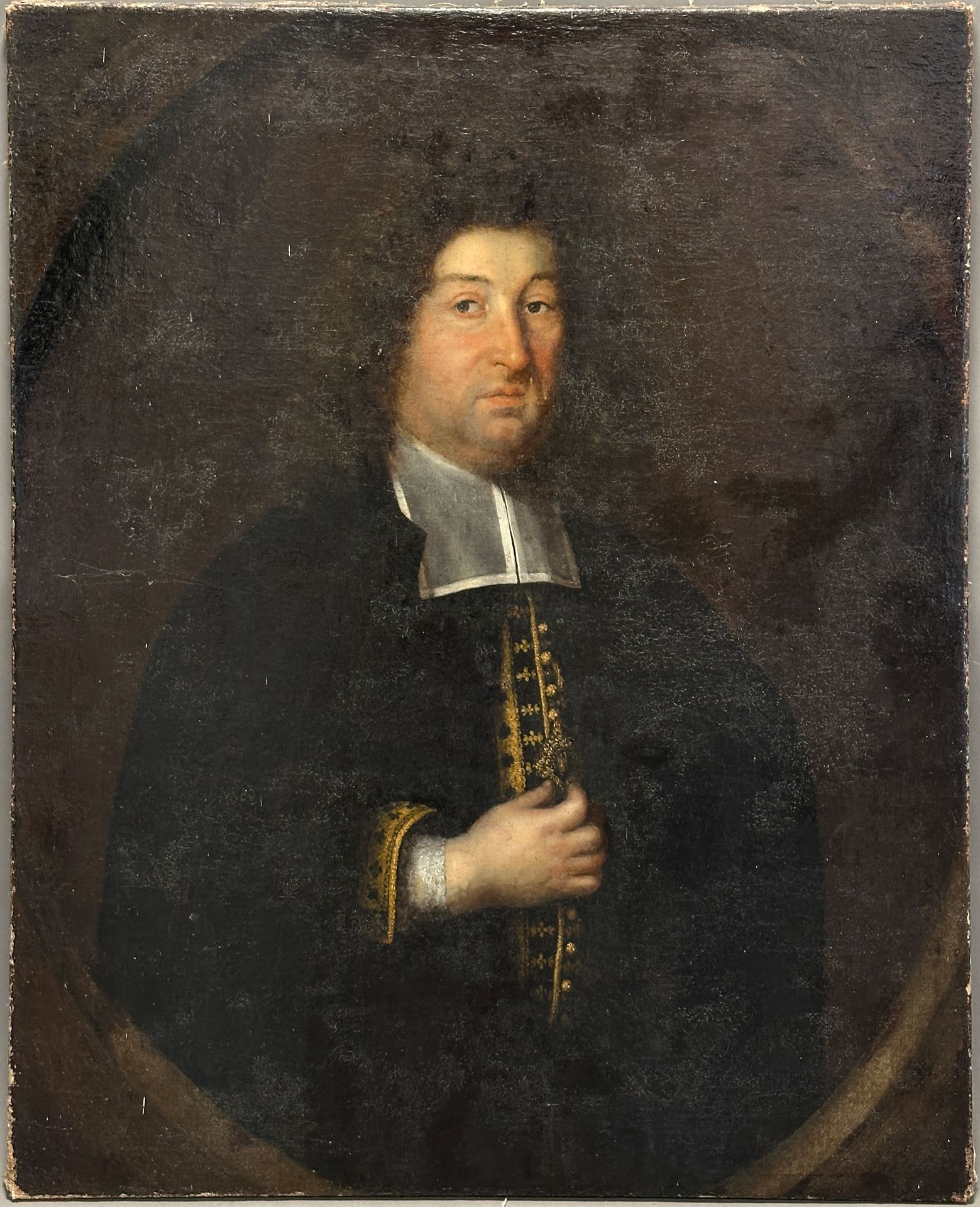 UNSIGNIERT (XVIII). Portrait eines Herren mit Beffchen. 17. Jahrhundert. - Bild 2 aus 20