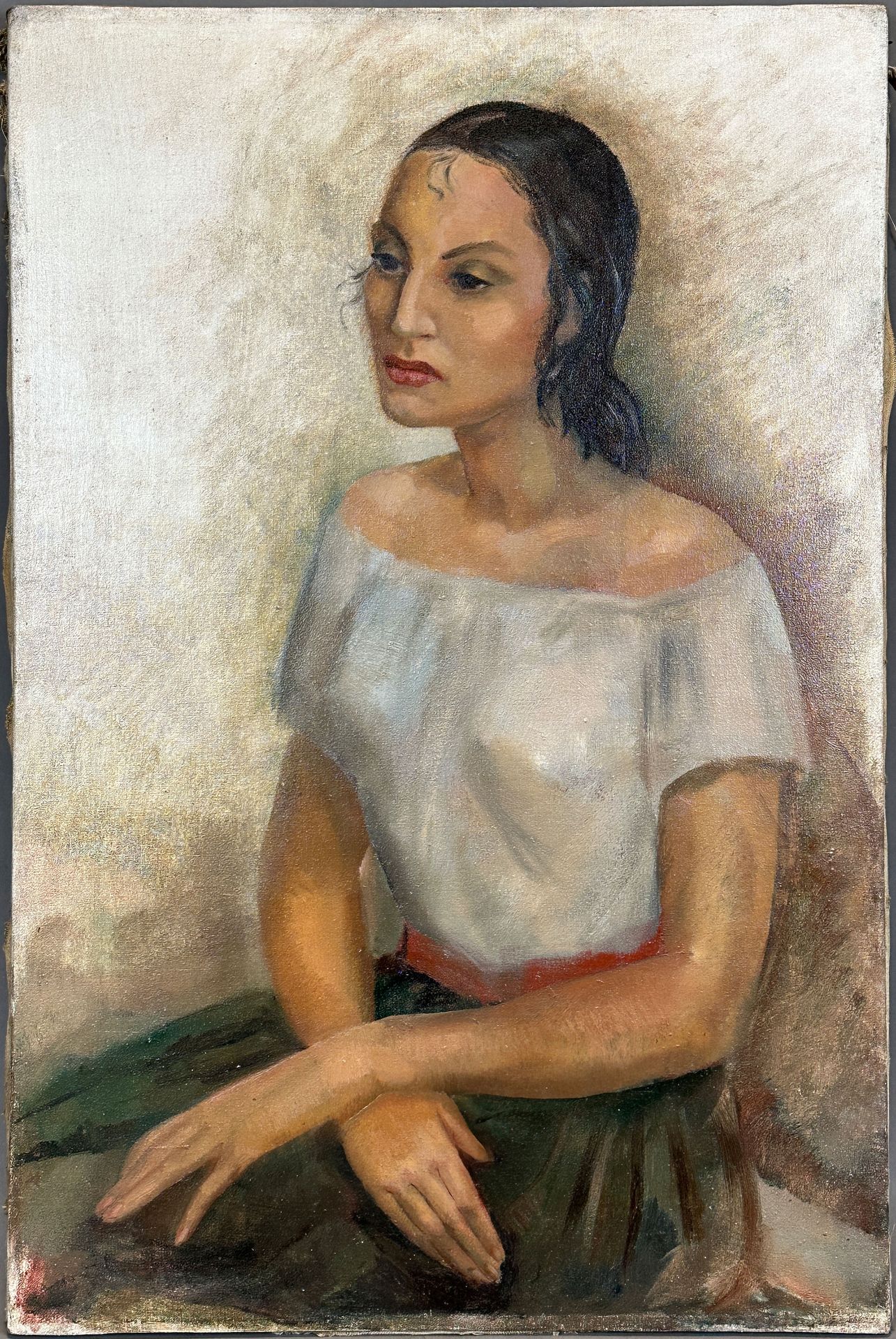 Leon KROLL (1884 - 1974) aus dem Umkreis. Frauenportrait. - Bild 2 aus 10