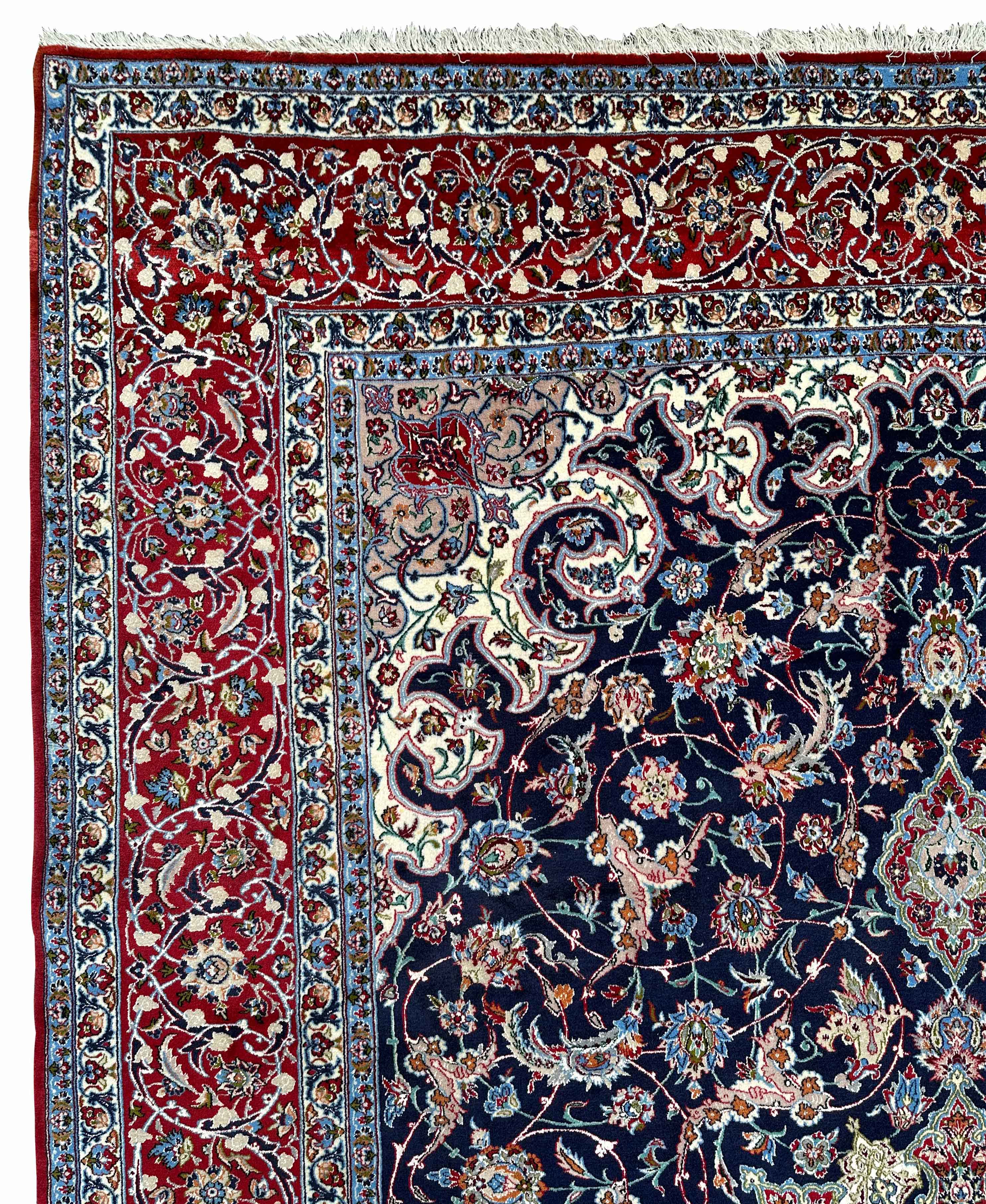 Isfahan. Oriental carpet. 20th century. - Image 8 of 13