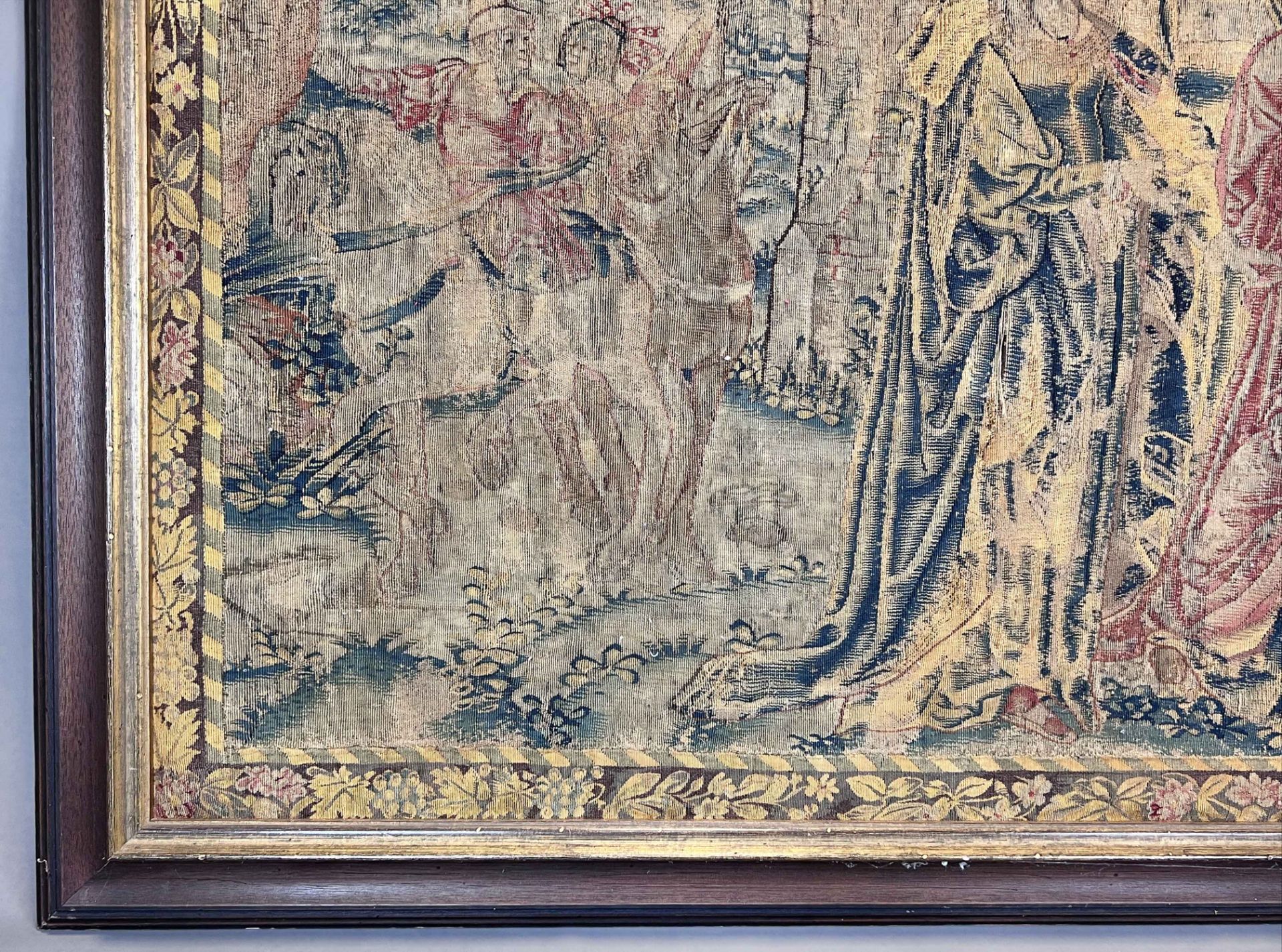 Tapestry. Southern Europe. Around 1900, after a medieval model. - Image 6 of 16