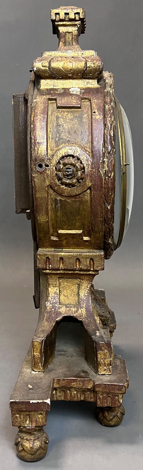 Antique pendulum clock. Wood. Probably Austria. Late 18th century. - Image 4 of 17